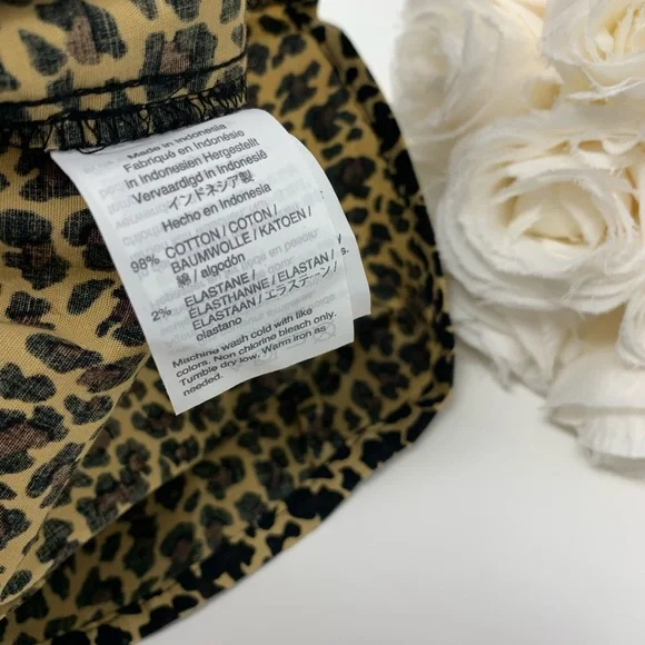 NEW J Crew Curvy Leopard Print Button Down - Picture 7 of 9
